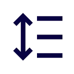 Line Height SVG Icon